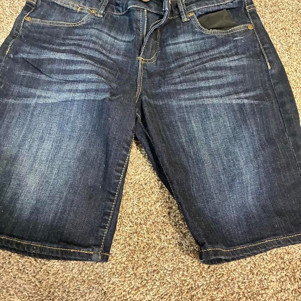 Kut-from-the-kloth Women's Navy and Blue Shorts